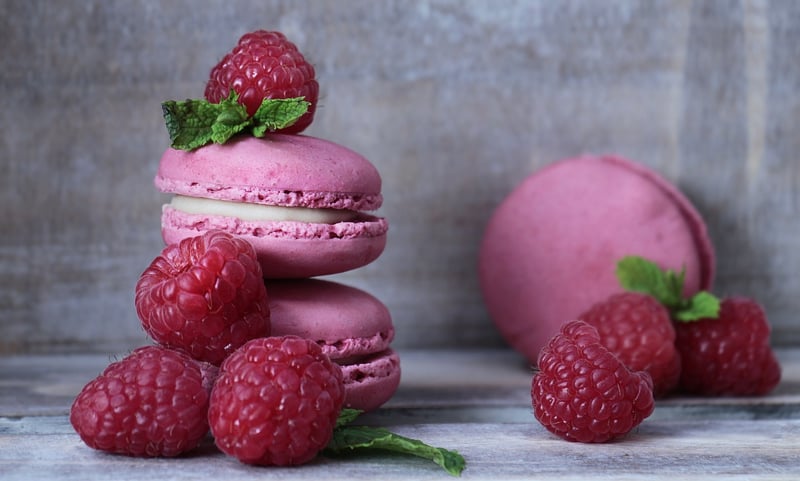 Macarons and Berries
